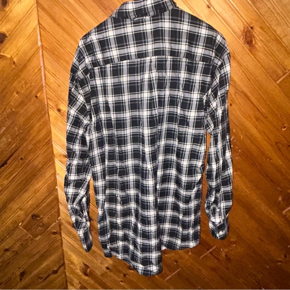 Tommy Hilfiger Black and White Plaid Shirt men’s XL - Picture 4 of 5